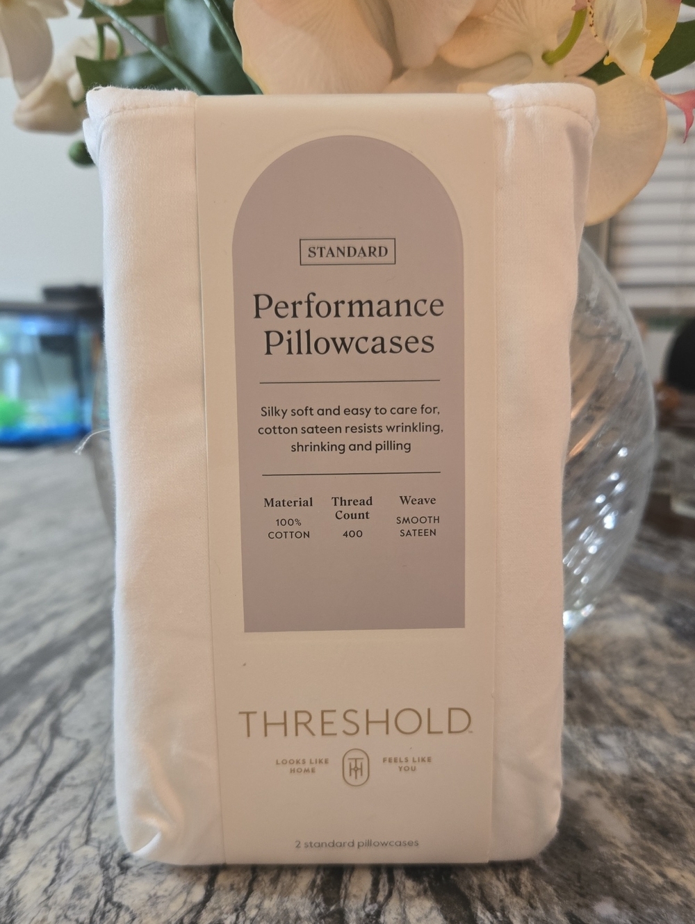 Threshold White Performance Pillowcases - Standard